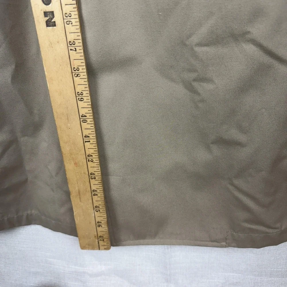 VTG London Fog Trench Coat Mens 44 Beige Belted Double Breasted Long Classic